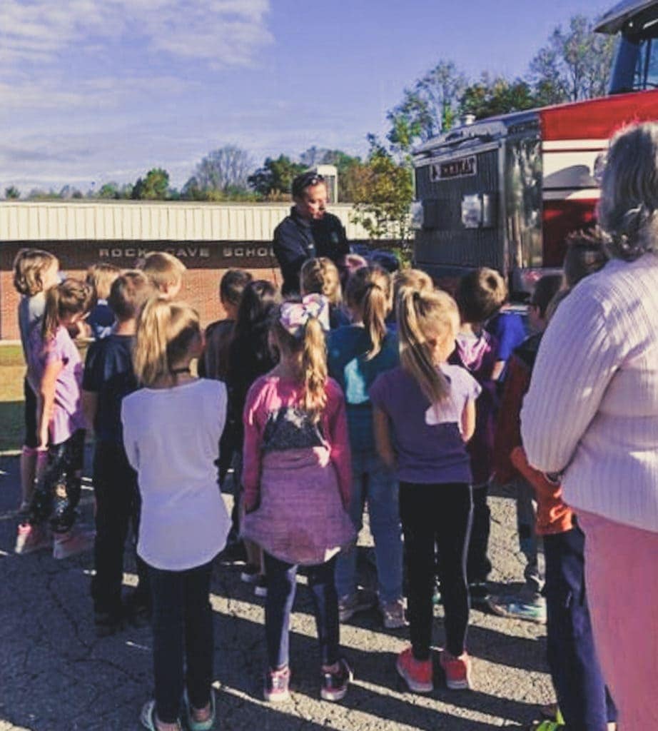 Rock Cave Elementary School Fire Safety Week