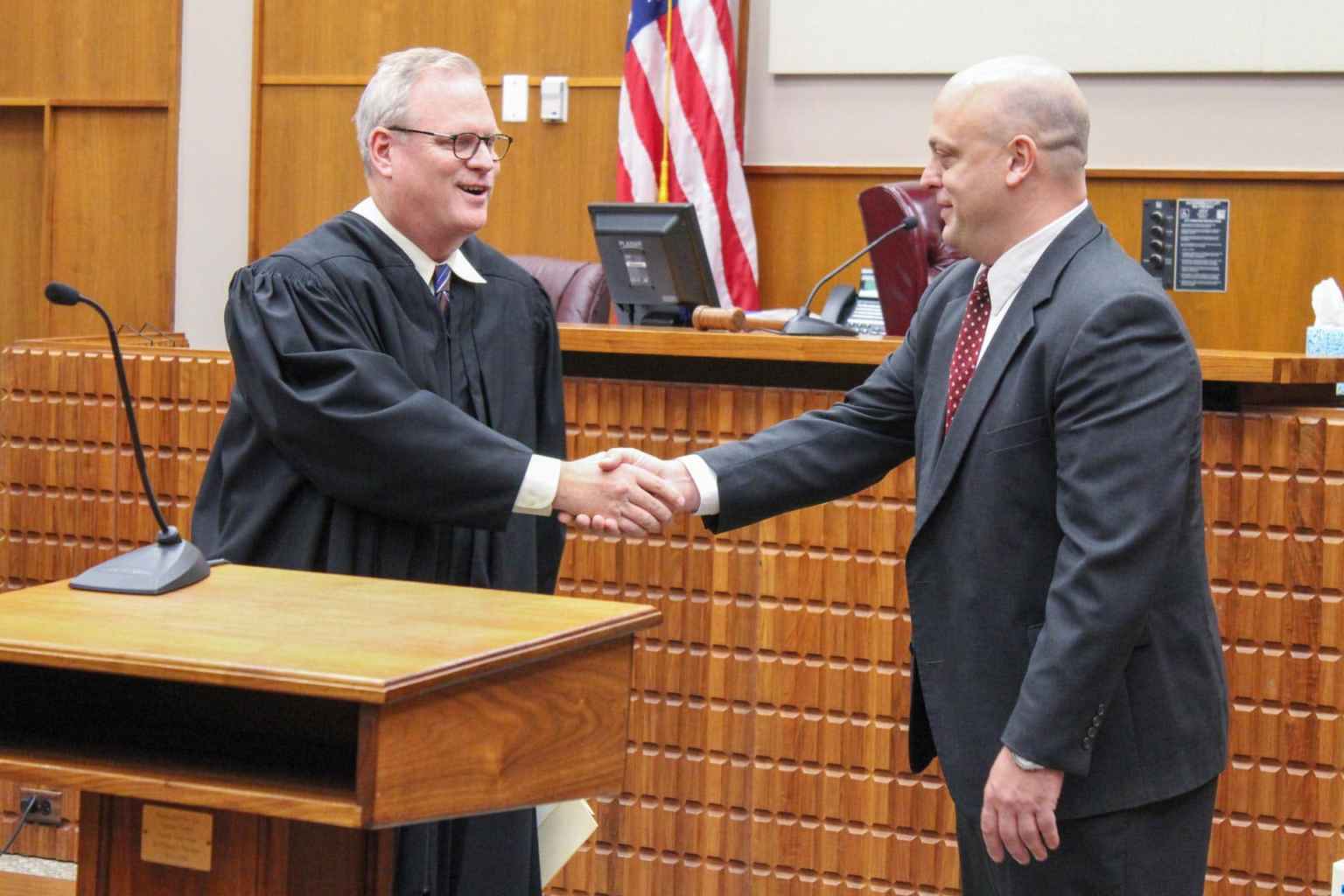 Bryan Hinkle sworn in as Upshur County #39 s new prosecuting attorney