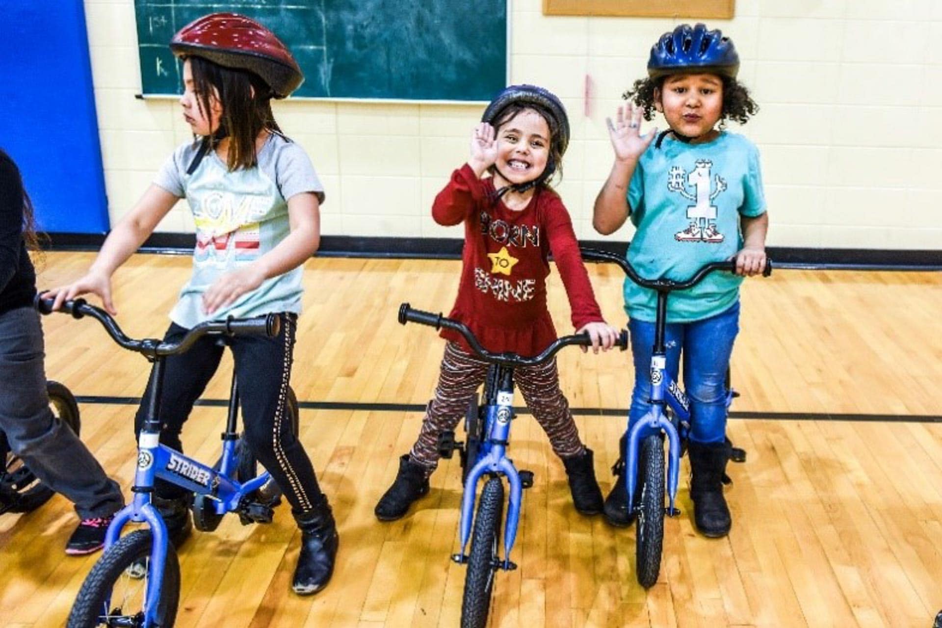 The benefits of biking Can you help FCES outfit kids with with