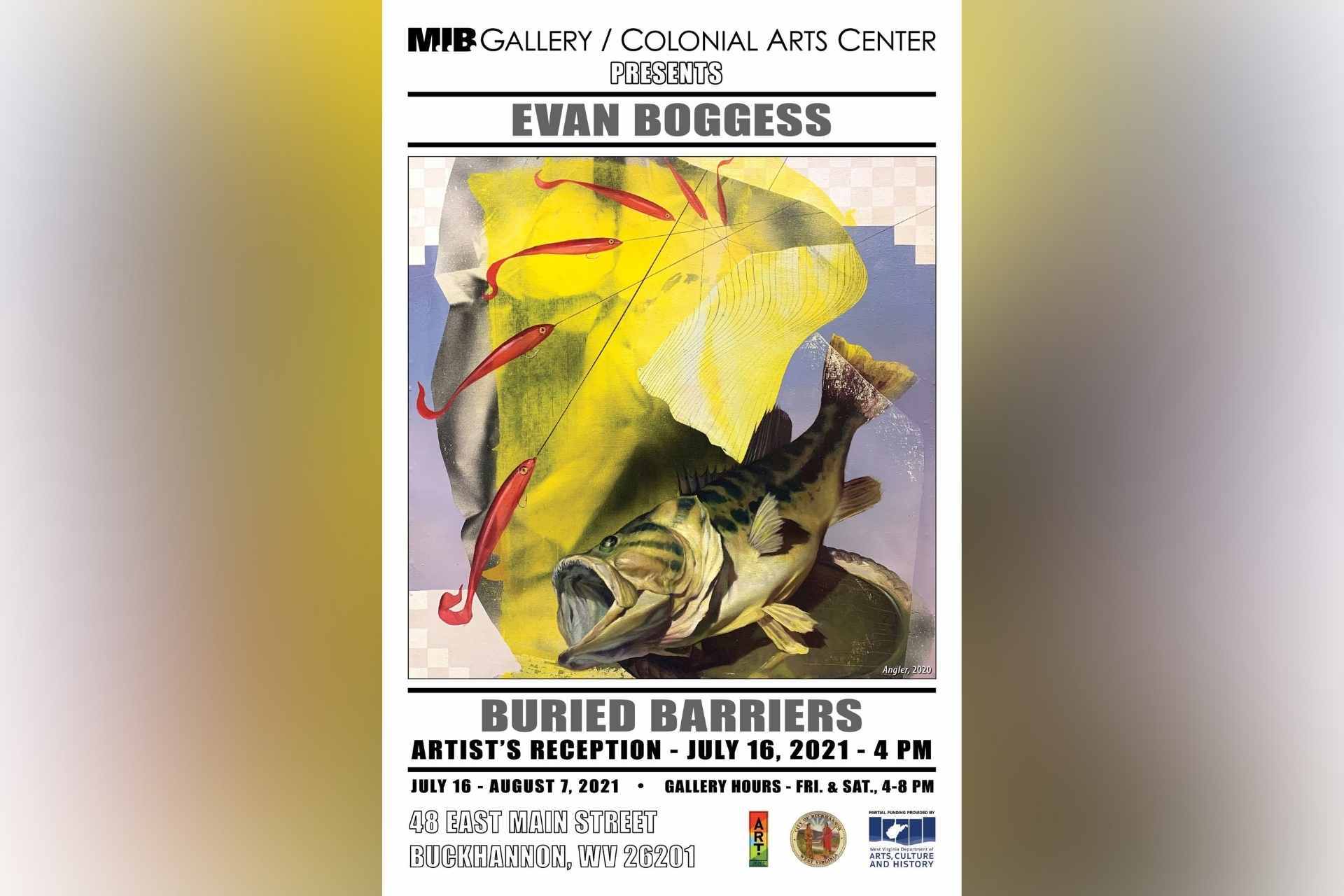ART26201 to present 'Buried Barriers' exhibit by Evan Boggess at M.I.B.  Gallery