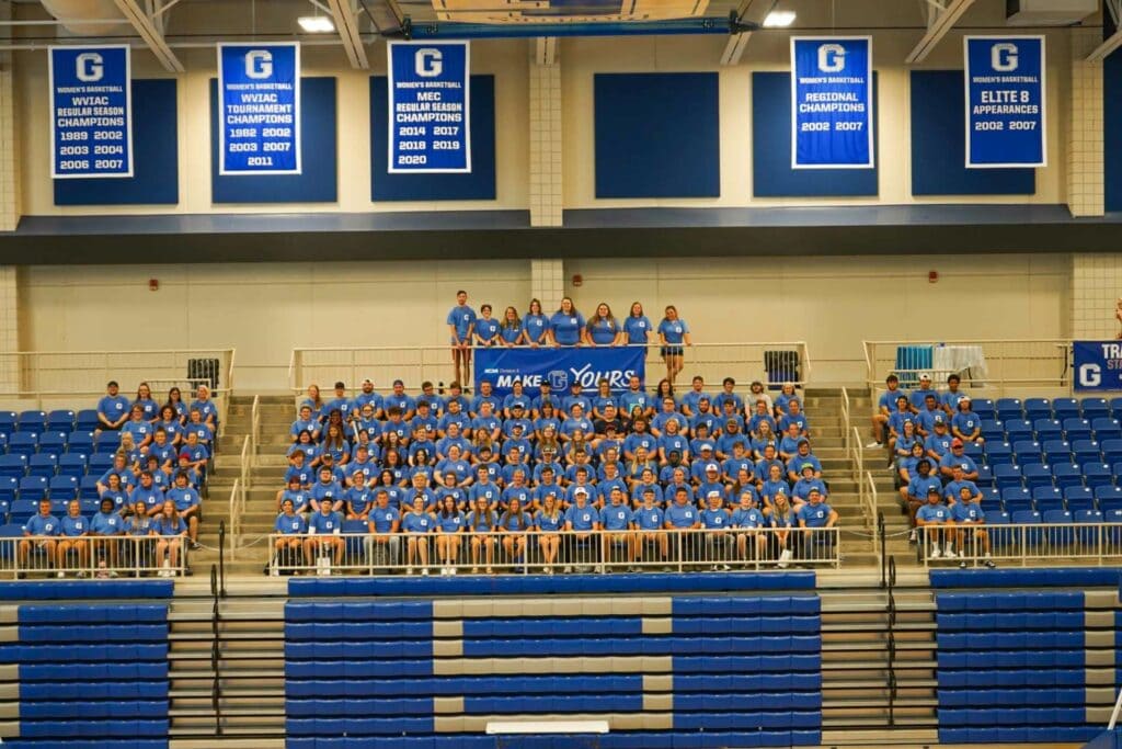 Members of the incoming class of Glenville State College students.