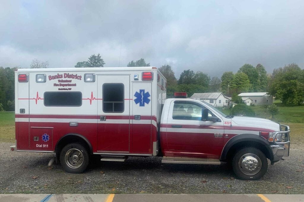 The newest Banks District EMS ambulance.