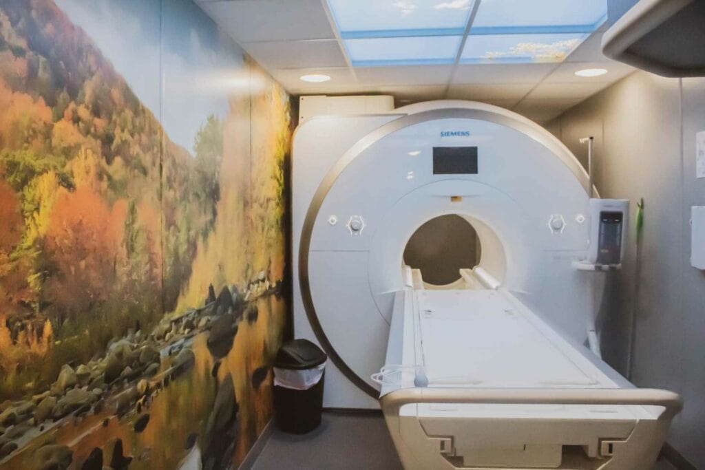 The new MRI unit.