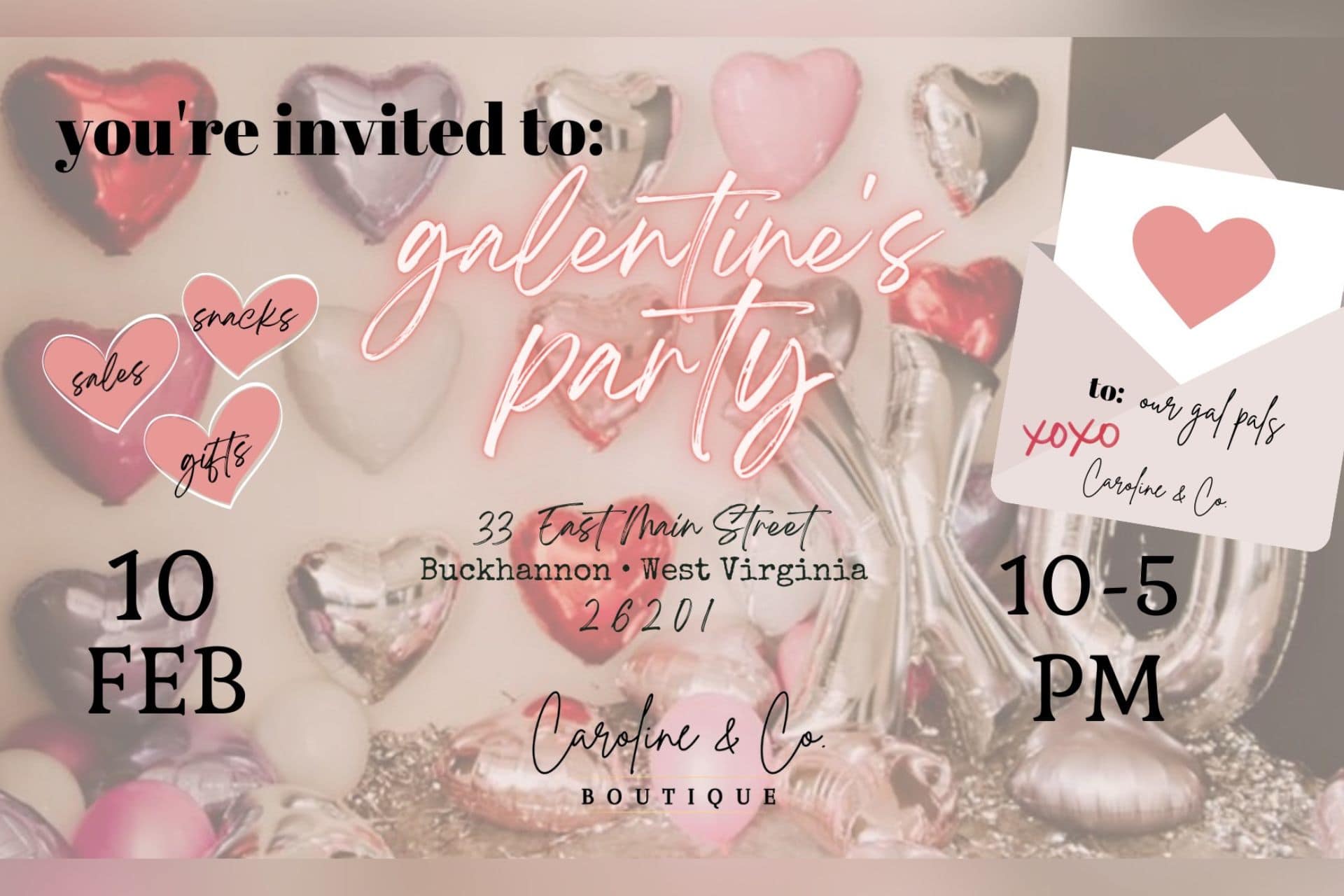 You're invited! Local clothing boutique to celebrate third annual  Galentine's Day party